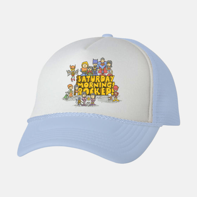 Saturday Mornings Rocked!-unisex trucker hat-kg07