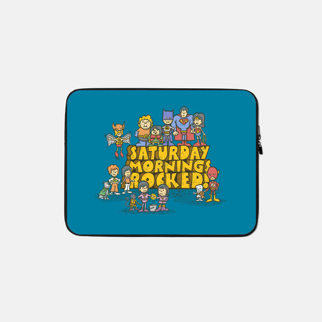 Saturday Mornings Rocked!-none zippered laptop sleeve-kg07