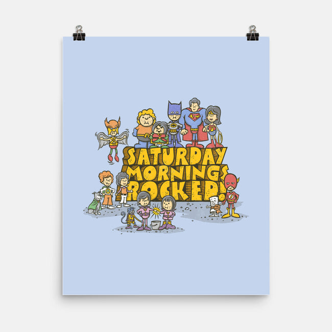 Saturday Mornings Rocked!-none matte poster-kg07