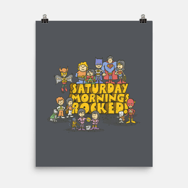 Saturday Mornings Rocked!-none matte poster-kg07