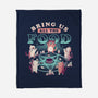 Bring Us All the Food-none fleece blanket-eduely