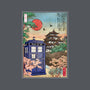 The Tardis in Japan-none glossy sticker-DrMonekers