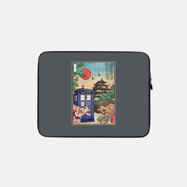The Tardis in Japan-none zippered laptop sleeve-DrMonekers