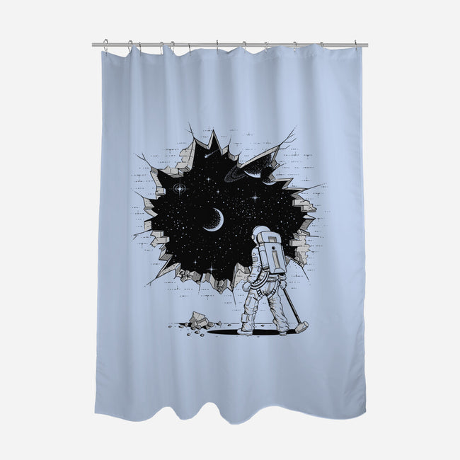 Breakthrough-none polyester shower curtain-Gamma-Ray