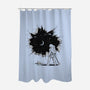 Breakthrough-none polyester shower curtain-Gamma-Ray