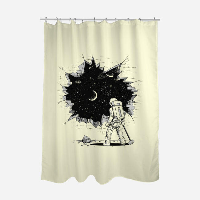 Breakthrough-none polyester shower curtain-Gamma-Ray