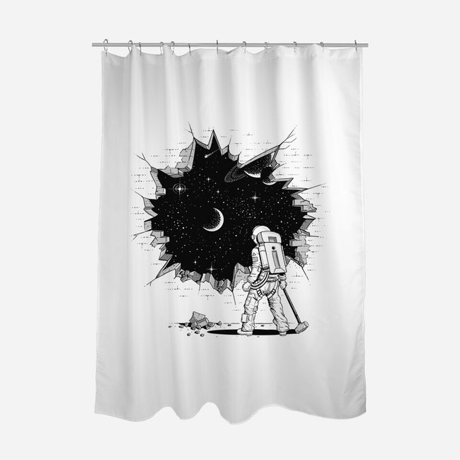 Breakthrough-none polyester shower curtain-Gamma-Ray