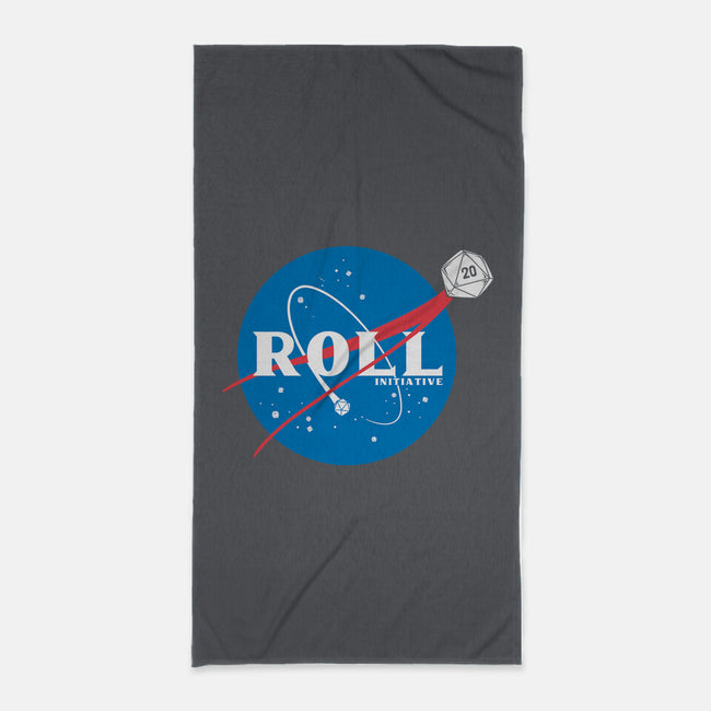 Space Roll-none beach towel-retrodivision