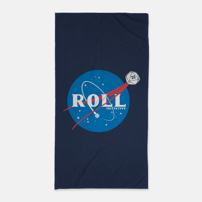 Space Roll-none beach towel-retrodivision