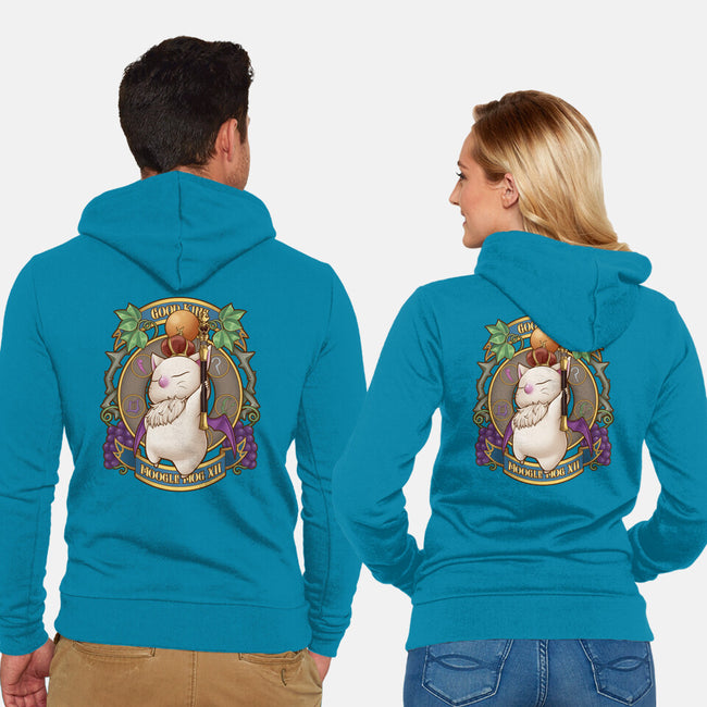 Moogle King-unisex zip-up sweatshirt-Sarya