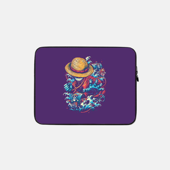 Colorful Pirate-none zippered laptop sleeve-glitchygorilla