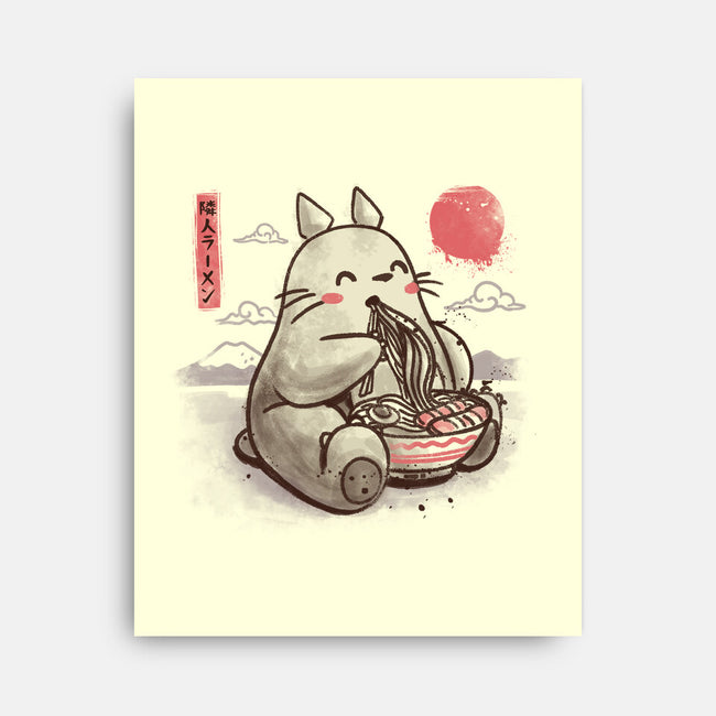 Ramen Neighbor-none stretched canvas-eduely