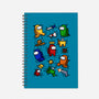 Among Haring-none dot grid notebook-ducfrench