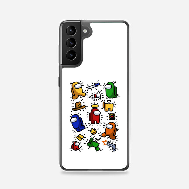 Among Haring-samsung snap phone case-ducfrench