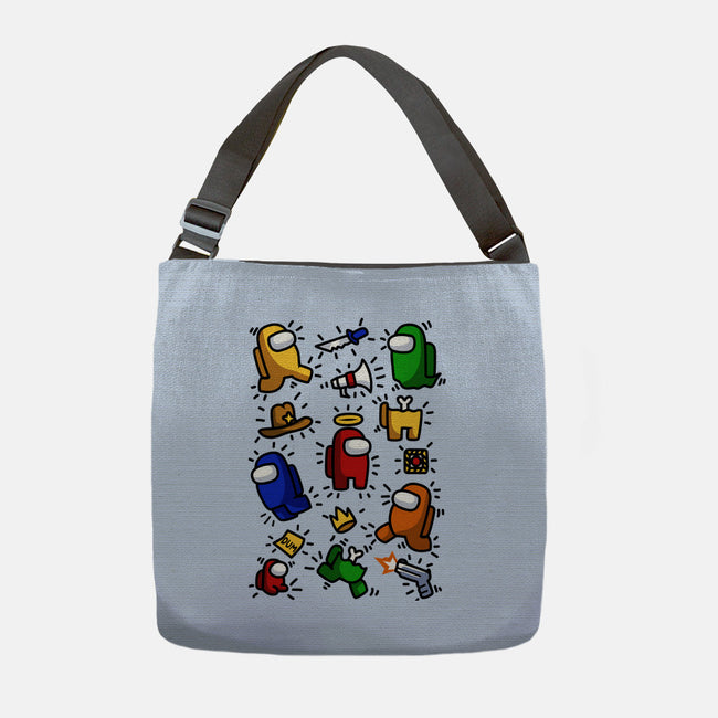 Among Haring-none adjustable tote-ducfrench