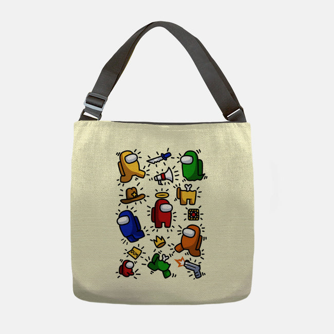 Among Haring-none adjustable tote-ducfrench
