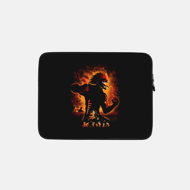 Attack Titan-none zippered laptop sleeve-alemaglia