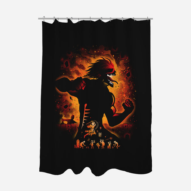 Attack Titan-none polyester shower curtain-alemaglia