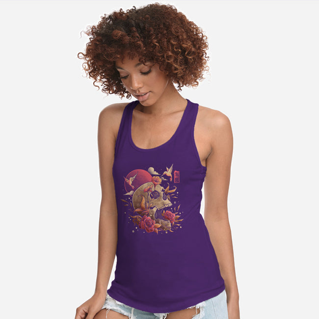 Life And Death-womens racerback tank-eduely