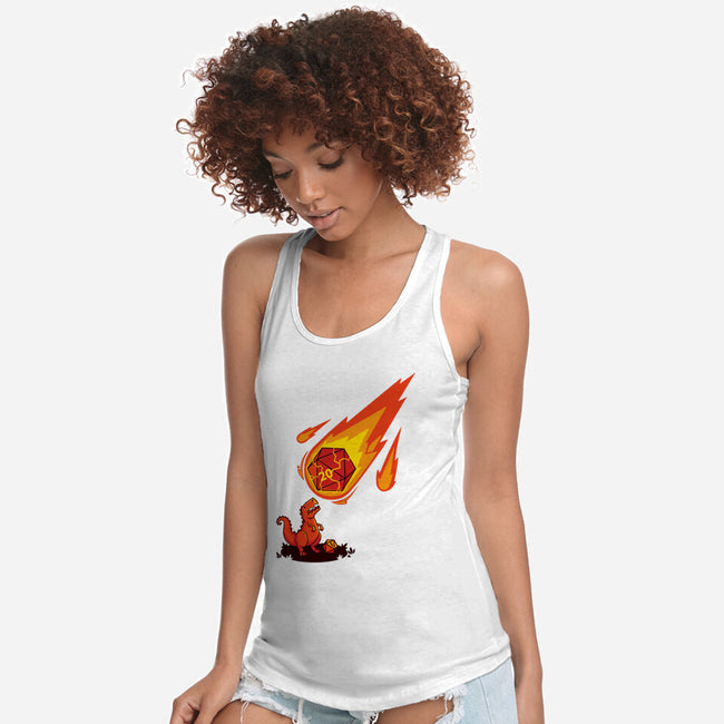 Critical Strike!-womens racerback tank-theteenosaur