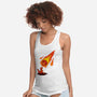 Critical Strike!-womens racerback tank-theteenosaur