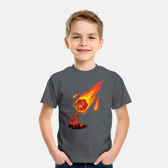 Critical Strike!-youth basic tee-theteenosaur