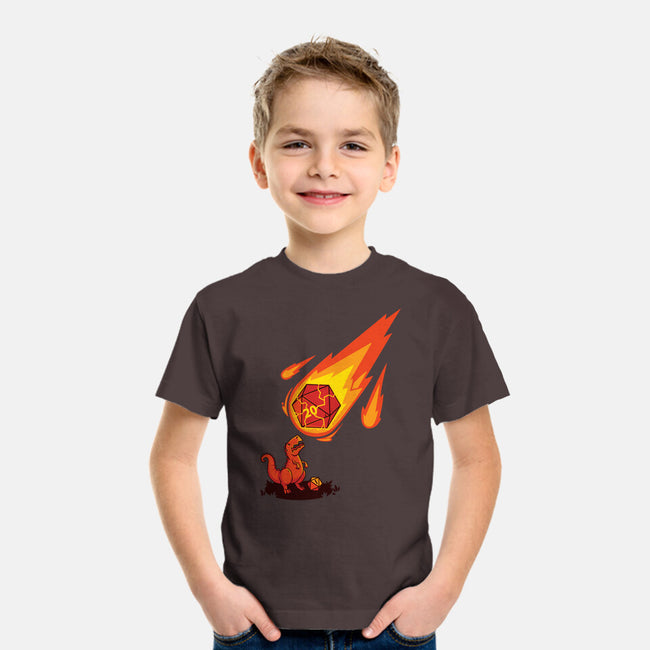 Critical Strike!-youth basic tee-theteenosaur