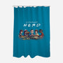 Stranger Nerd-none polyester shower curtain-fanfabio