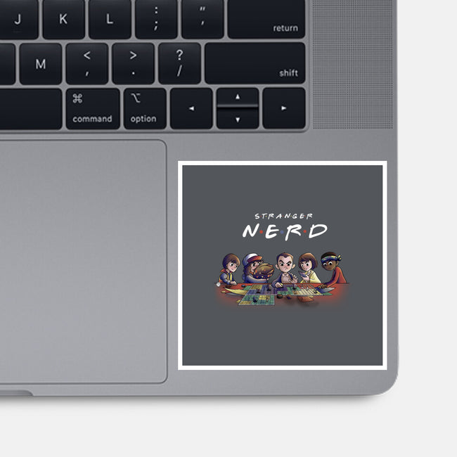 Stranger Nerd-none glossy sticker-fanfabio