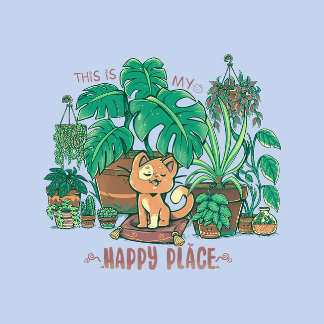 In My Happy Place-none polyester shower curtain-TechraNova