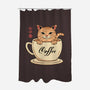 Nekoffee-none polyester shower curtain-vp021