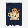 Nekoffee-none polyester shower curtain-vp021