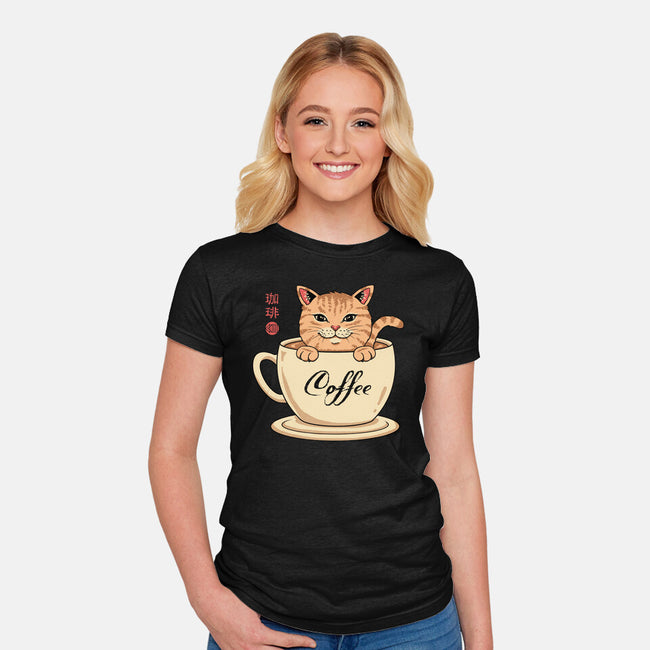 Nekoffee-womens fitted tee-vp021