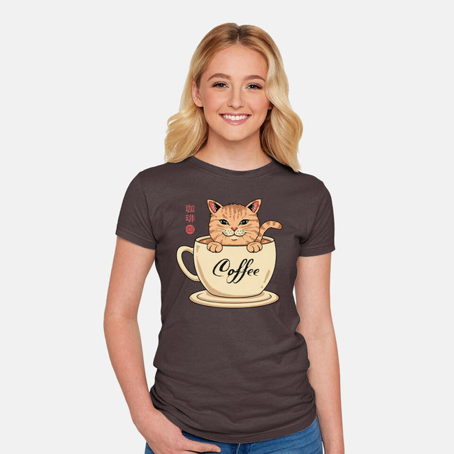 Nekoffee-womens fitted tee-vp021