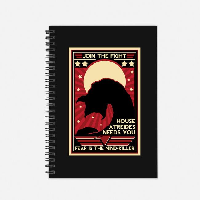 Fear Is The Mind Killer-none dot grid notebook-jrberger