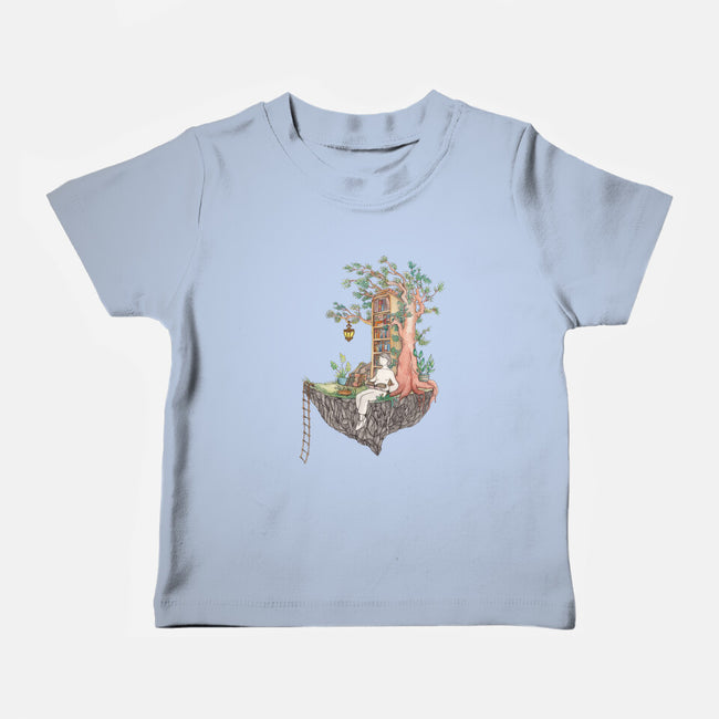 Library Island-baby basic tee-Disha Lu