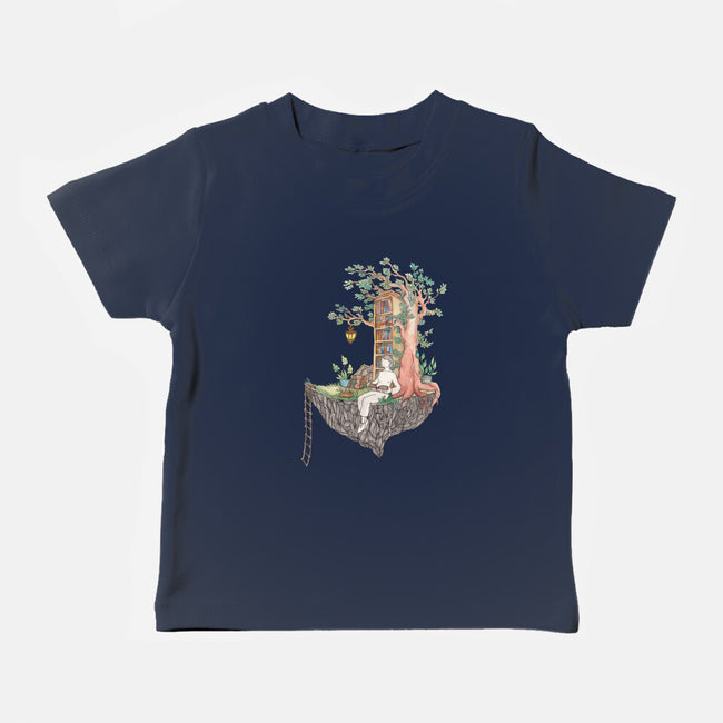 Library Island-baby basic tee-Disha Lu