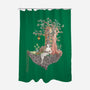 Library Island-none polyester shower curtain-Disha Lu