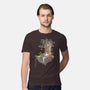 Library Island-mens premium tee-Disha Lu