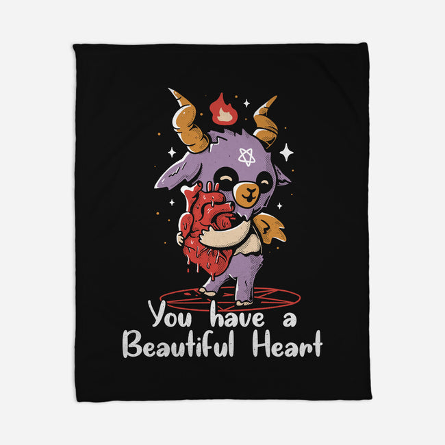 You Have a Beautiful Heart-none fleece blanket-tobefonseca