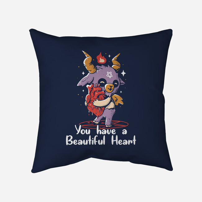 You Have a Beautiful Heart-none non-removable cover w insert throw pillow-tobefonseca