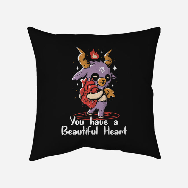 You Have a Beautiful Heart-none removable cover w insert throw pillow-tobefonseca