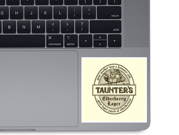 Your Lager Smelt Of Elderberries