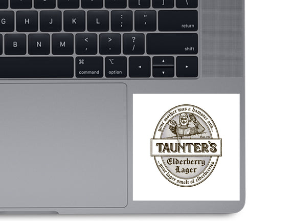 Your Lager Smelt Of Elderberries