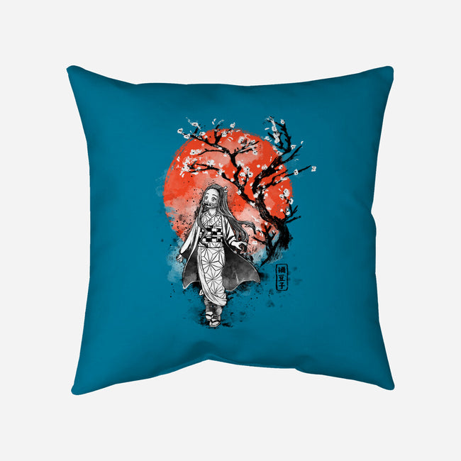 Sister Ink-none removable cover throw pillow-IKILO