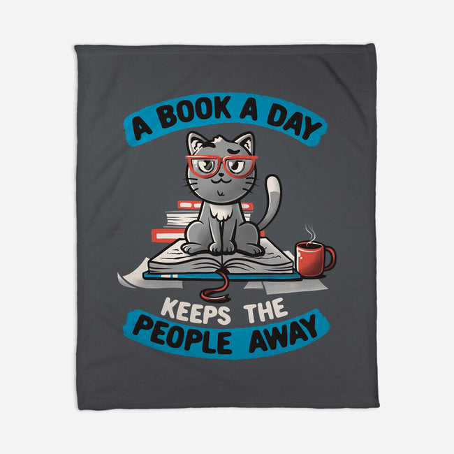 A Book A Day-none fleece blanket-koalastudio