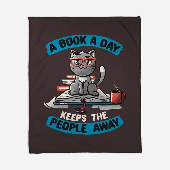 A Book A Day-none fleece blanket-koalastudio