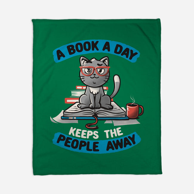 A Book A Day-none fleece blanket-koalastudio