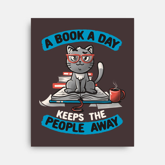 A Book A Day-none stretched canvas-koalastudio