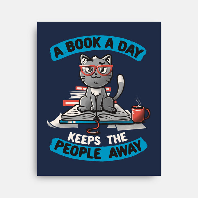 A Book A Day-none stretched canvas-koalastudio